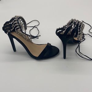Strappy Heels with diamo